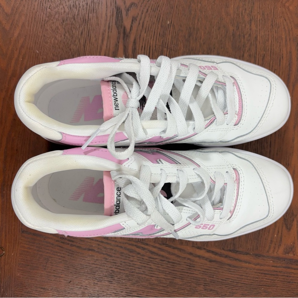New Balance 550 Bubblegum Pink and White 6 - Picture 7 of 9